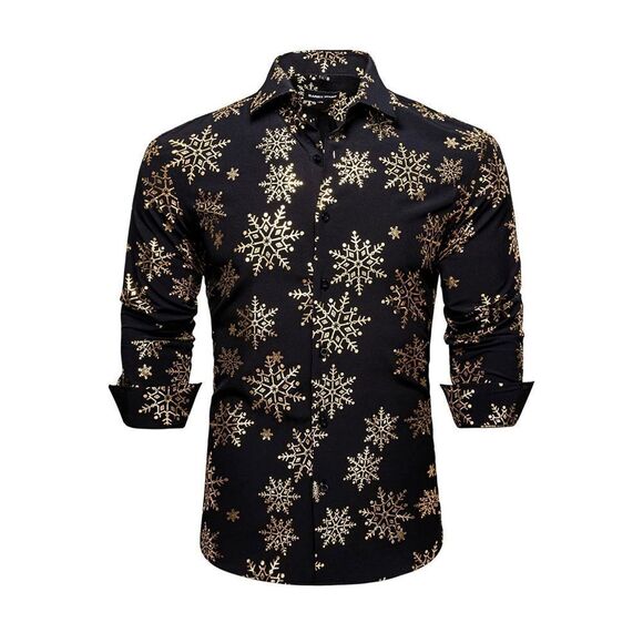 NEW Men Shirt Party Button down Long Sleeve Shirt L - Picture 1 of 4